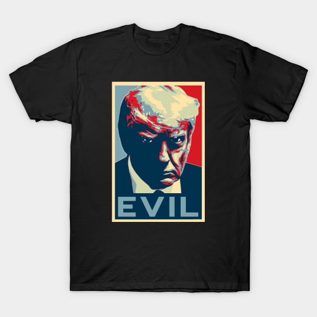 Trump Evil Mugshot - by-CH3Media T-Shirt by CH3Media